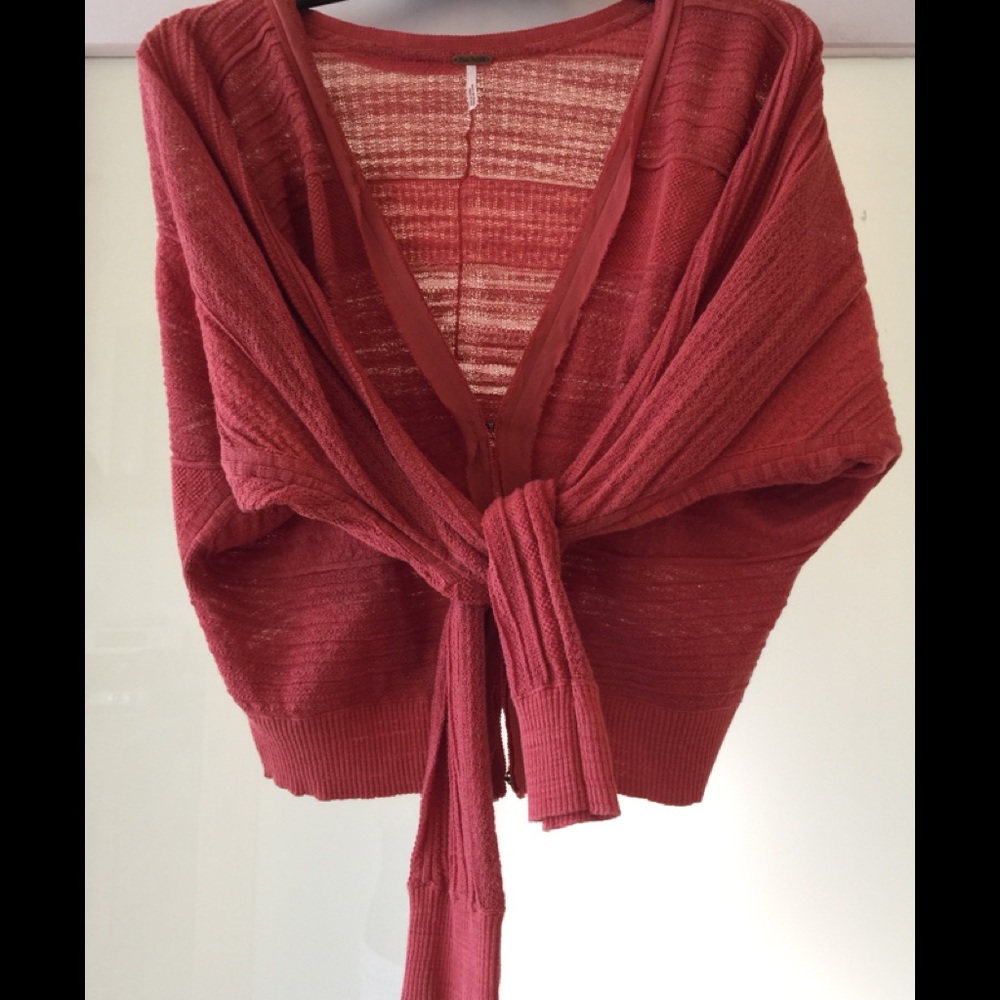 Free People Orange Summer Sweater